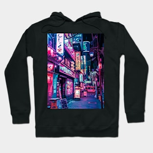 Secret Japanese Alley Of Neon Aesthetic Hoodie